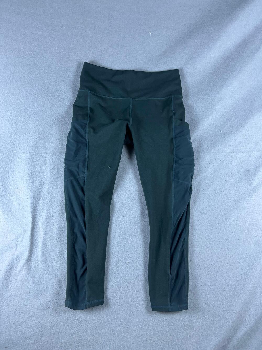 Fabletics Powerhold Crop Leggings Womens 4 Green Training Athletic Performance